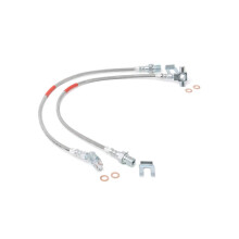 Ruwe RVS remleidingen vooraan voor 71-87 GMC C15/K15 | 4-6"""" - 89340S