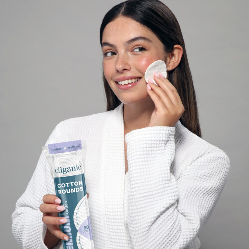 Cliganic Premium 100% Βαμβακερές Πατάκια Αφαιρέσεως Μακιγιάζ 540 Τεμάχια, (Συσκευασία 6) 2