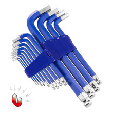 Powerbuilt 13-delige metrische Jumbo lange punt magnetische inbussleutel 2 mm - 19 mm - 941642