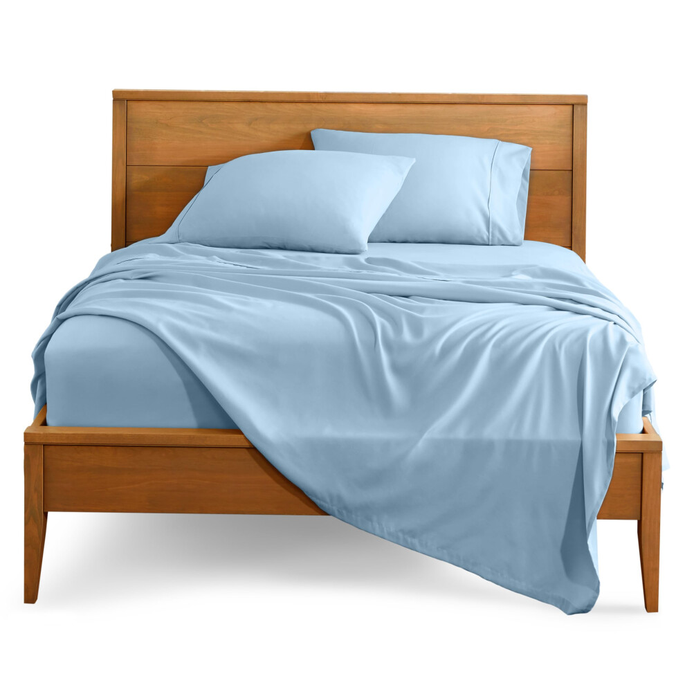 Parure de lit double Bare Home - Draps en microfibre ultra-douces 1800 g - Double brossage - Poches profondes - Ajustement facile - Extra doux - Ensem