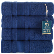 Serviettes de bain a 4 pieces a la maison Qute Home Coton Turc Coton Toronde de qualite pour la salle de bain Dry Socle Soft et absorbant Turkish