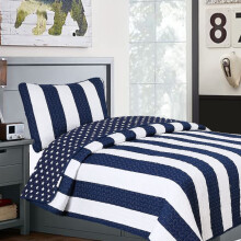 Conjunto de Colcha Sailor Popeye da Cozy Line Home Fashions, 100% Algodão Reversível para Crianças
