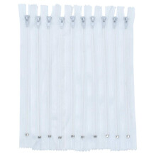 Renashed 100 stk 9 tommer nylon spole lynl?se Bulk til skr?ddersy kloak syning h?ndv?rk Crafter's Specia (hvid)