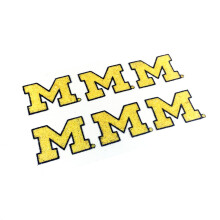 EyeBlack University of Michigan Wolverines Glitter Decal Under Eye Black Perfect for Tailgates  Game Days and Cheering Sport Team - 3 Pairs / 6 Decals