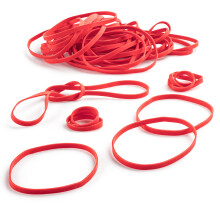 Gumicky PlasticMill velkost c. 33 cerven gumicky 1 lb/500 kusov