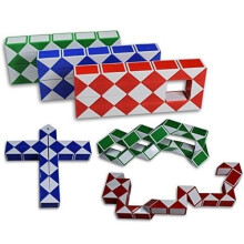 Zestaw 3 puzzli Magic Snake Cube Twist! 36 klinσw! 3 duze kostki (duze 3 opakowania)
