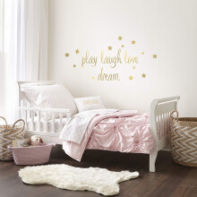 Levtex Baby - Willow peuterbedset - roze - zachte rozet biezen - 5-delige set inclusief omkeerbaar dekbed hoeslaken plat laken kussensloop decoratief