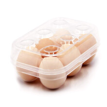 Jamor 6 Bote de rangement d'oeufs de grille Refrigerateur Crisper Oeuf Protection Oeuf Bote de chariot d'oeuf portable pour le camping Picnic E