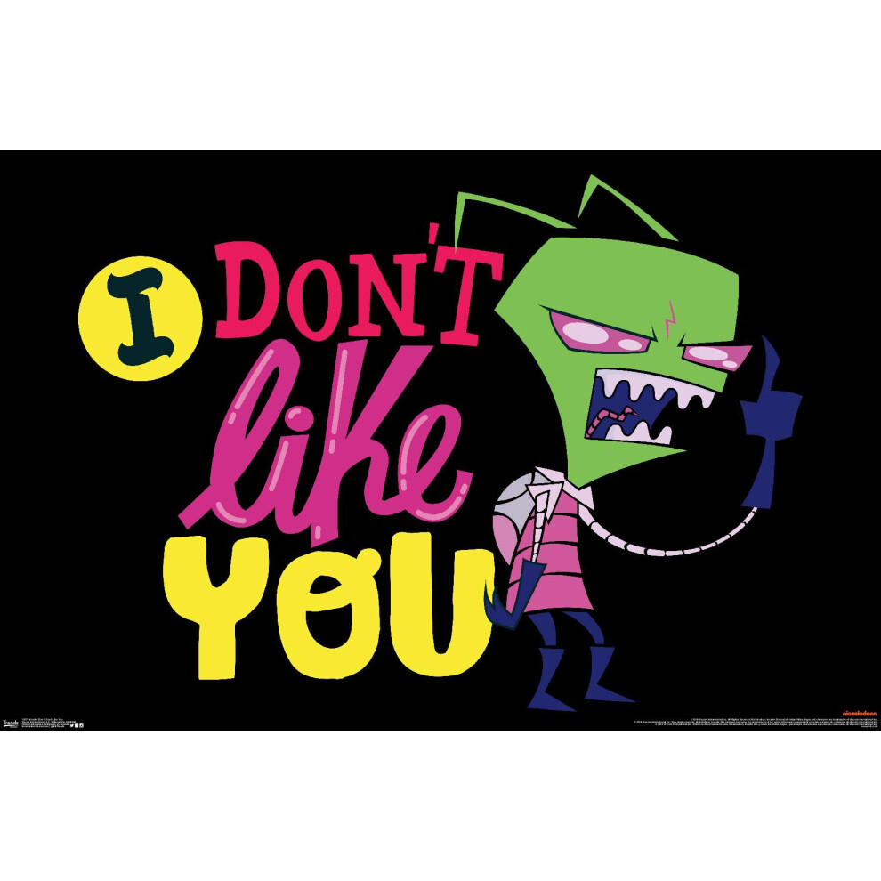 Trends International Invader Zim I Don't Like You Wandposter, 57,1 X 86,4 Cm, Premium-Version Ohne Rahmen-image