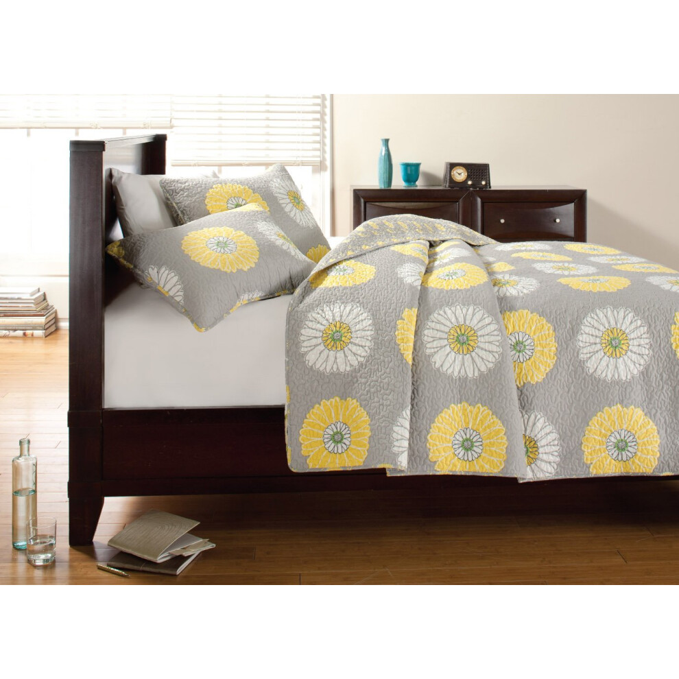 Juego De Ropa De Cama Reversible Con Dise O De Margaritas, Girasoles Y Flores, De Cozy Line Home Fashions, Ligero Y Apto Para Todas Las Estacione-image