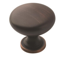 Amerock | Cabinet Knob | Oil Rubbed Bronze | 1-1/4 inch (32 mm) Diameter | Edona | 10 Pack | Drawer Knob | Cabinet Hardware