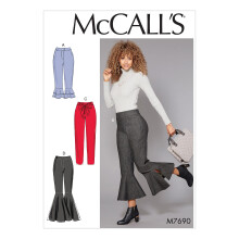 McCall's Patterns Misses' Bukser med volangvariationer og sk?rf
