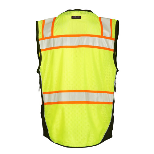 Kishigo Premium Μαύρη Σειρά Unisex Γιλέκο Εργατών S5002, Class 2 Hi-Vis 1