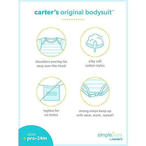 ??????? Simple Joys by Carter's ??a ????, set 6 te?a???? ?e ???t??????? ???????, p????????/?????????, 0-3 ????? 2