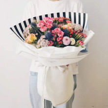 Baliaci papier na kvety BBJ WRAPS, kvetinov    kytice, darcekov    balenie, 20 listov, 23,6x23,6 palca (cierny)