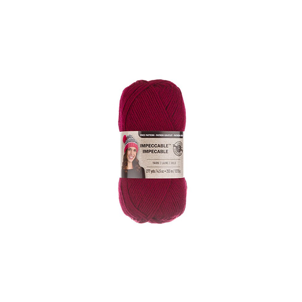 Loops & Threads Impeccable Yarn 4.5 oz. One Ball - Burgundy