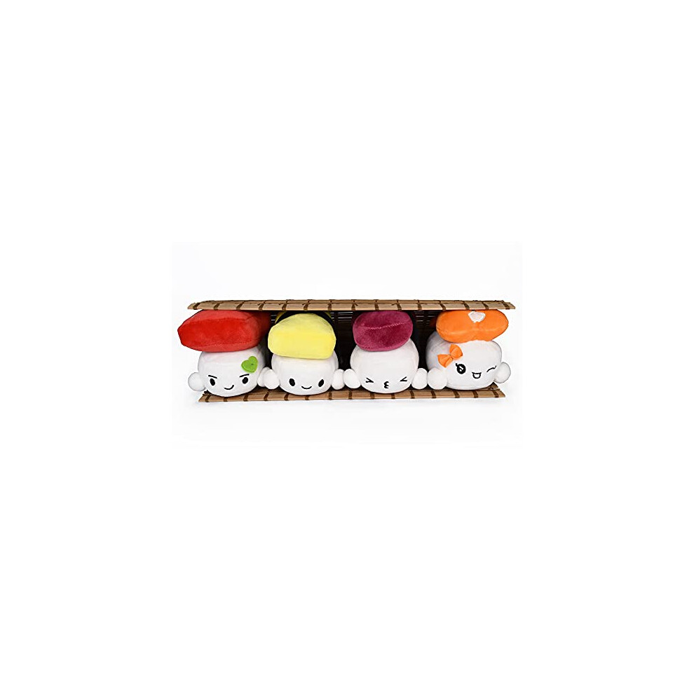Peluche/oreiller/jouet en peluche Kawaii Sushi Mango Steam (lot de 4) Grand 10 pouces (26 cm)