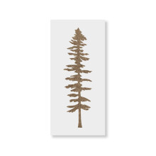 Tall Gran Tree Stencil - Tree Stencil H?j Gran Tree Nature Stencil Vinter Stencil Craft Stencil