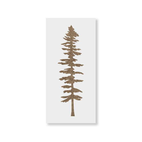 Tall Gran Tree Stencil - Tree Stencil H?j Gran Tree Nature Stencil Vinter Stencil Craft Stencil
