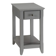 Benzara Side Table, Gray
