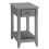 Acme Benzara Side Table, Gray 1