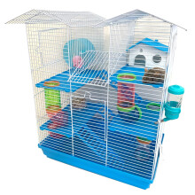 Nagy ikertorony 5 szintu keresztezodses szintu cso lohely szr hrcsg otthoni rgcsl Gerbil egr egr patkny huzalos ketrec (21L x 14W x 23