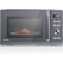 Toshiba 25L Solo 900W Microwave Oven in a Stunning Sleek Morandi Grey Colour. With Origin Inverter, Chef Defrost, 10 Power Levels, MW3-AM25PFI(MG)