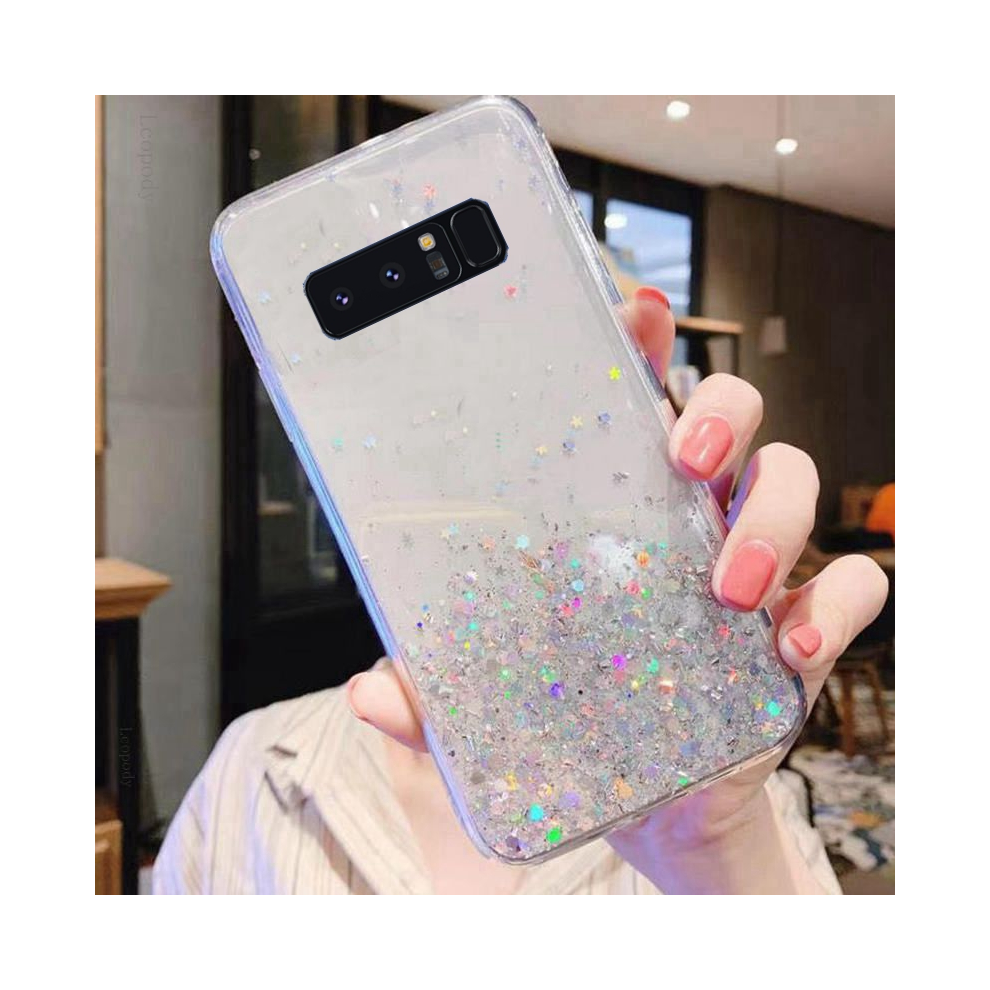 (Transparent Case, For Samsung N950fd) Bling Glitter Soft Phone Case For Samsung Galaxy N 931287589356