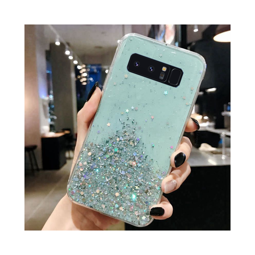 ( Case, For Samsung N950u) Bling Glitter Soft Phone Case For Samsung Galaxy N Green 931287589493