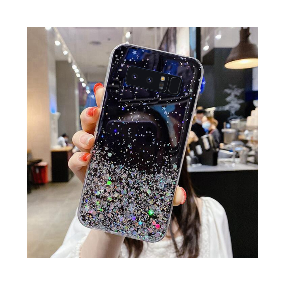 ( Case, For Samsung N9500) Bling Glitter Soft Phone Case For Samsung Galaxy N Black 931287589585