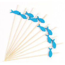 PuTwo Cocktail Tandstikker 100 Counts Cocktail Picks H?ndlavede Naturlig Bambus Cocktail Sticks Milj?venlige forretter spyd til cocktail Forrette