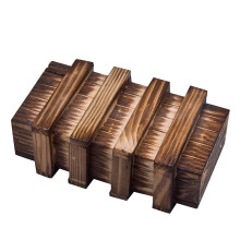 Rucne vyrben klasick 3D hlavolam Dreven puzzle Kouzeln drkov krabicka Hrac krabicka s extra bezpecnou tajnou zsuvkou IQ Toys SHUYUE