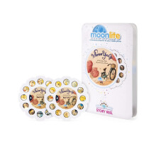 Moonlite Storybook -hjul til lommelygteprojektor Kids Toddler | Uanset hvor du g?r | Story Reel Pack i 12 m?neder og op