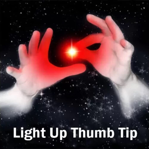 MilesMagic Set de 2 Pouces Magiques Lumineux Rouge Flashant