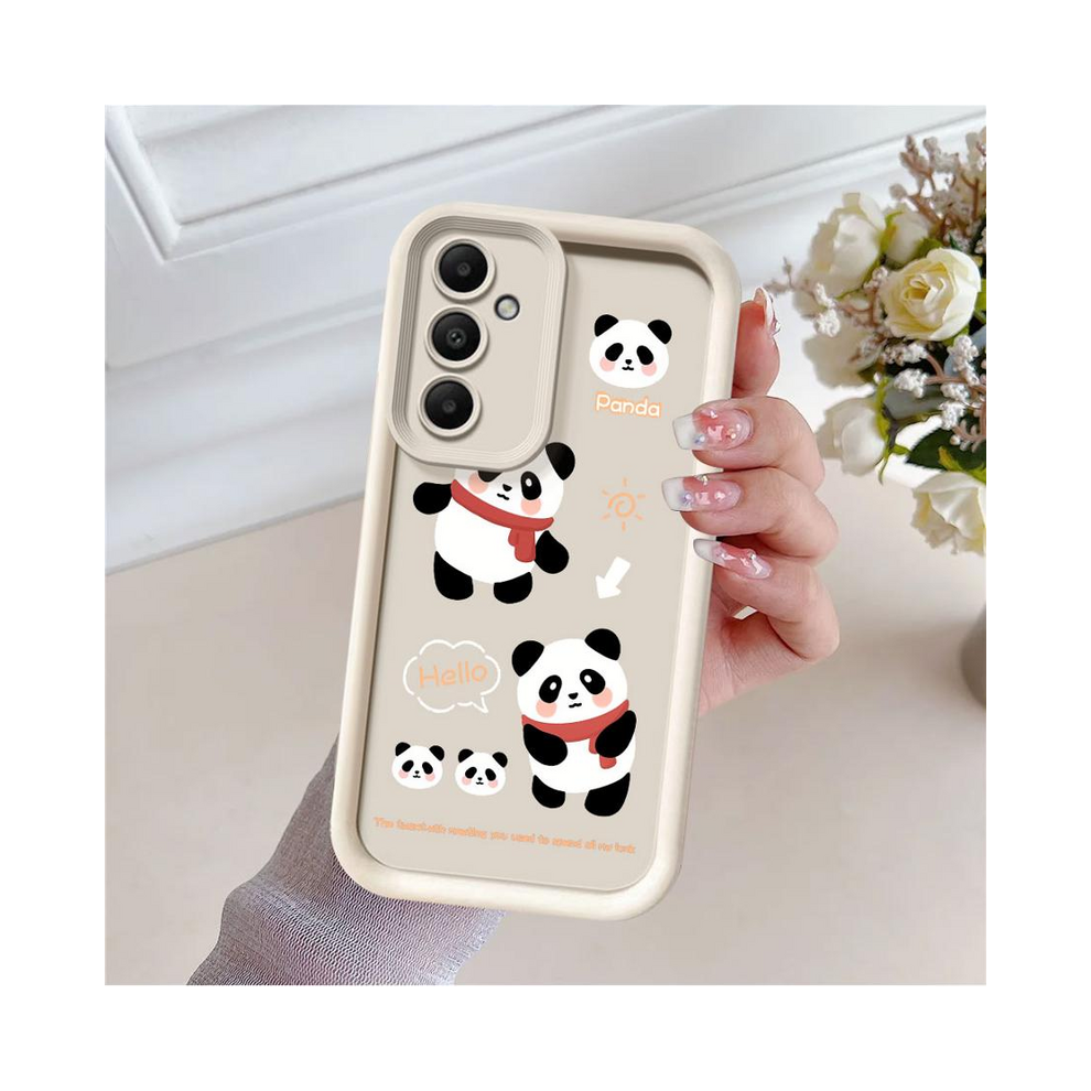 (Uuand05, For Galaxy A33 5G) Cute Panda Phone Case For Samsung Galaxy A22 A23 A 931287582937