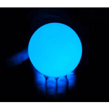 Bola de malabarismo de contato acrlico UV transparente DSJUGGLING - 76 mm (aprox. 3 polegadas) cor azul brilhante sob espao UV