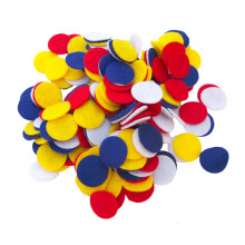 Plsten    kruhy Playfully Ever After Blue Red White & Yellow (1,5 palca - 95 ks)