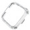 2PC For Fitbit Versa Lite Universal Smart Watch PC Diamond Protective Case(Silver) 1
