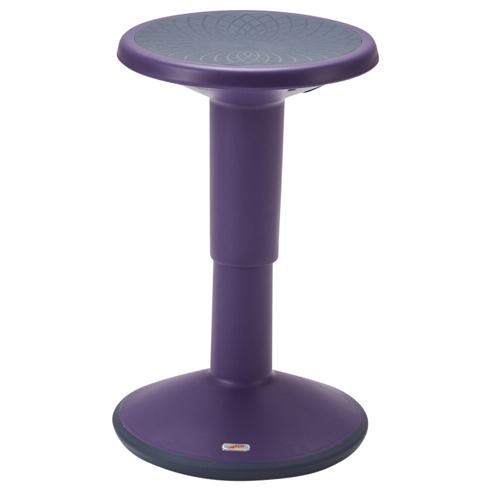 ECR4Kids SitWell Wobble Stool  Adjustable Height  Active Seating  Eggplant-image-OPC-PFKMV5M-NEW