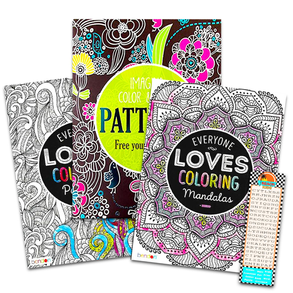 Fortgeschrittenes Malbuch-Set F R Erwachsene 3Er-Pack Premium-Muster Und Mandalas-Malb Cher F R Erwachsene (Mustersammlung)