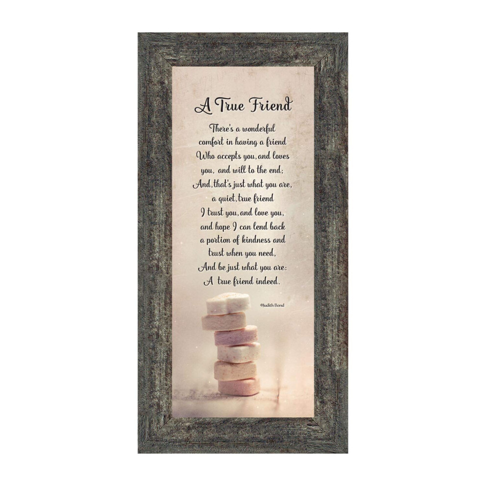 Crossroads Home D?cor Cadre photo A True Friend Cadre photo Best Friend Cadeaux pour femmes Cadre Friends Cadre photo Best Friends 7324BW