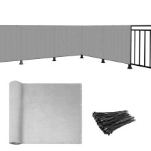 Coarbor 3'x40' Balkong Sekretessskärm Mesh för Balkong, Veranda, Däck, Patio