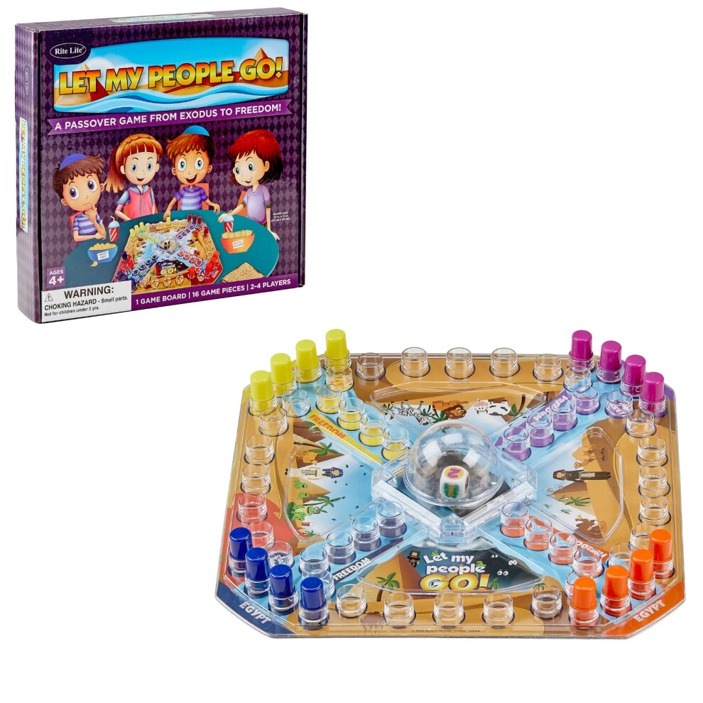 Rite Lite ""Let My People Go!"" Gioco Da Tavolo Ebraico, Regali Ebraici Per Bambini, Bomboniere Per Feste, Gioco Sull'ebraismo Fino A 4 Giocatori,