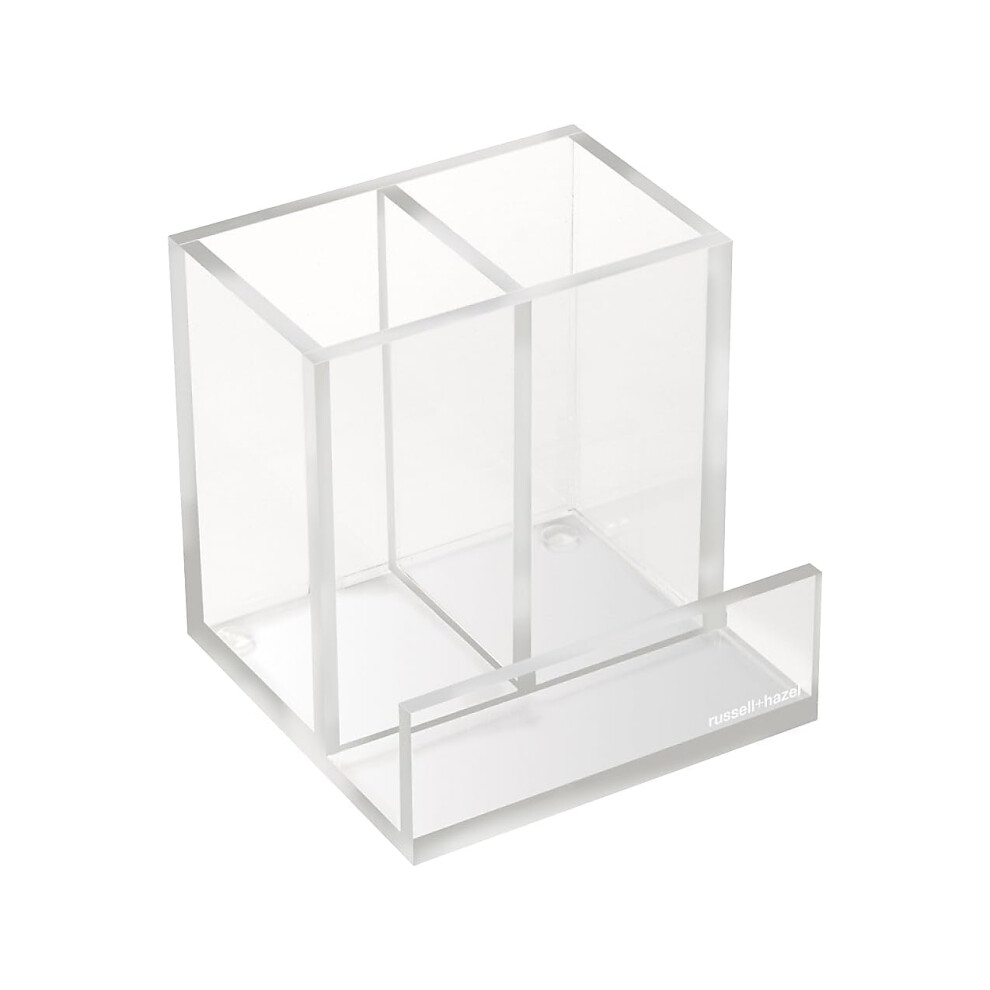 Photos - Other Furniture RUSSELL+HAZEL Acrylic Pen + Pencil Bloc Clear 4"""" x 4"""" x 4"""" 31730
