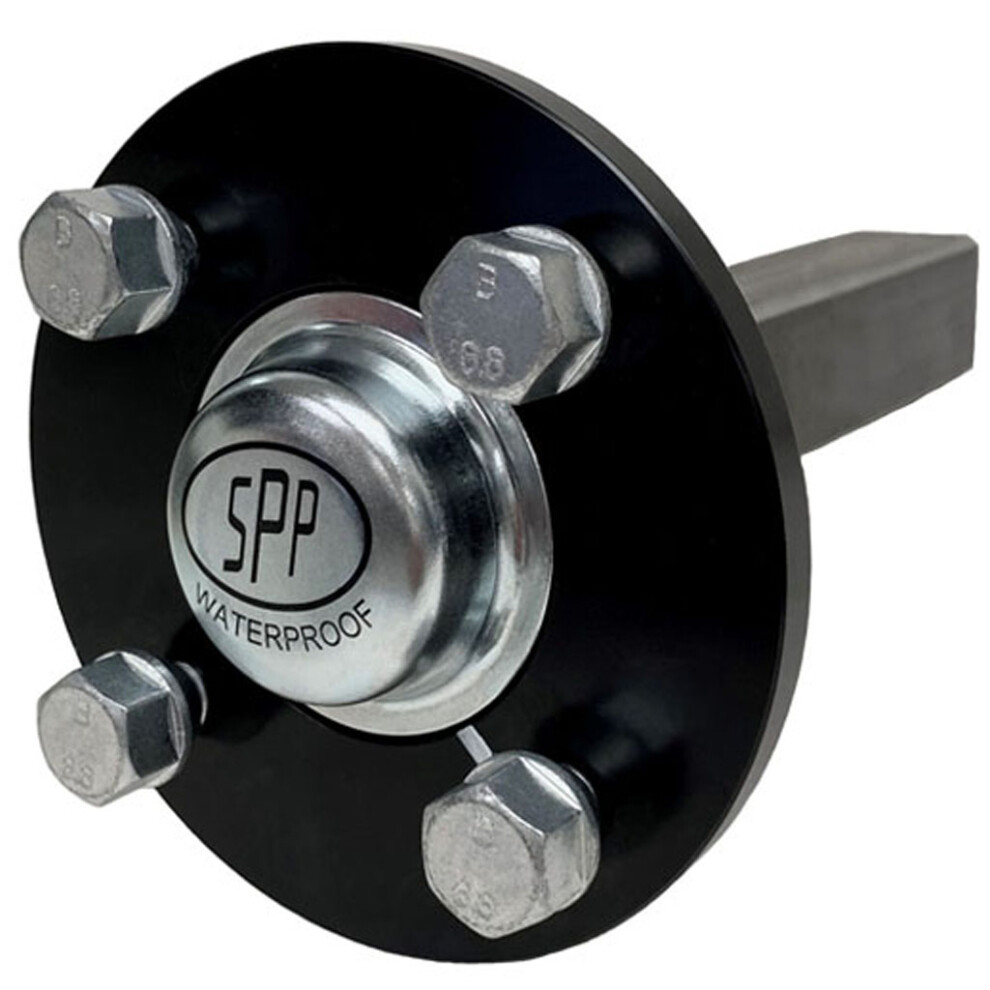 Hub & Stub Axle For Quad, ATV Trailer 4 Stud 100mm PCD 40x40mm 900kgs (per pair)-image-OPC-PGFGHRR-NEW