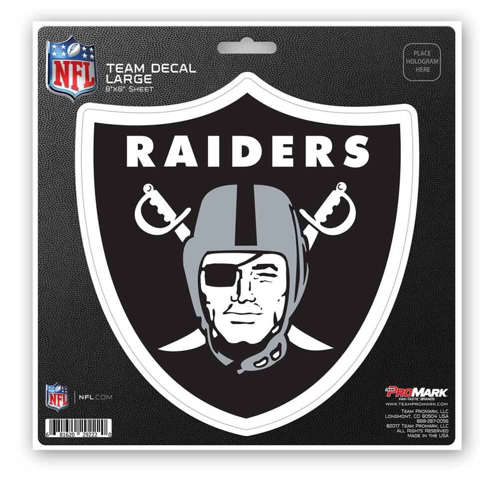 Autocollant d   coup    8x8 des Raiders de Las Vegas
