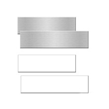 Przywieszki drzemkowe - Aluminiowe tabliczki znamionowe biurowe - Puste plytki sublimacyjne - Opakowanie/10 (8""""x2"""")