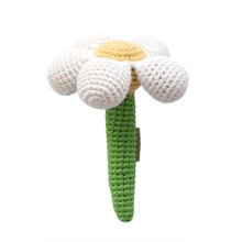 Cheengoo baby rattle vit tusenskna blomma