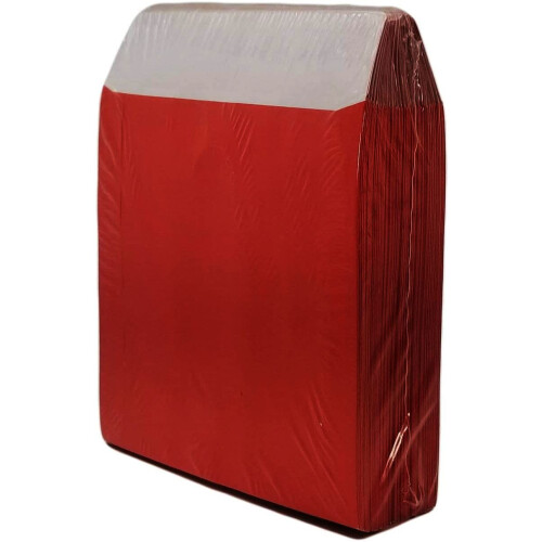 BestDuplicator Κόκκινες Θήκες CD/DVD με Παράθυρο (100 Θήκες) 1