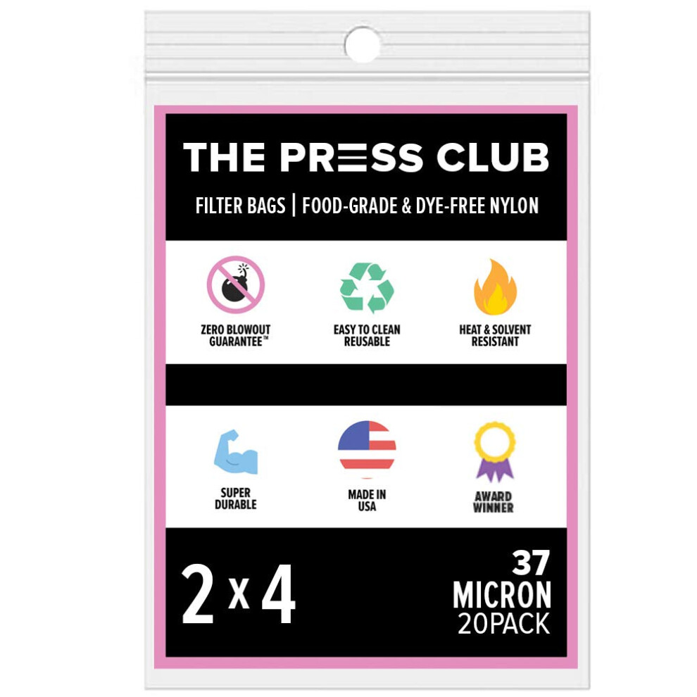 Sachets filtres     th    en nylon de qualit    sup   rieure 37 microns | 5,1 x 10,2 cm | Paquet de 20